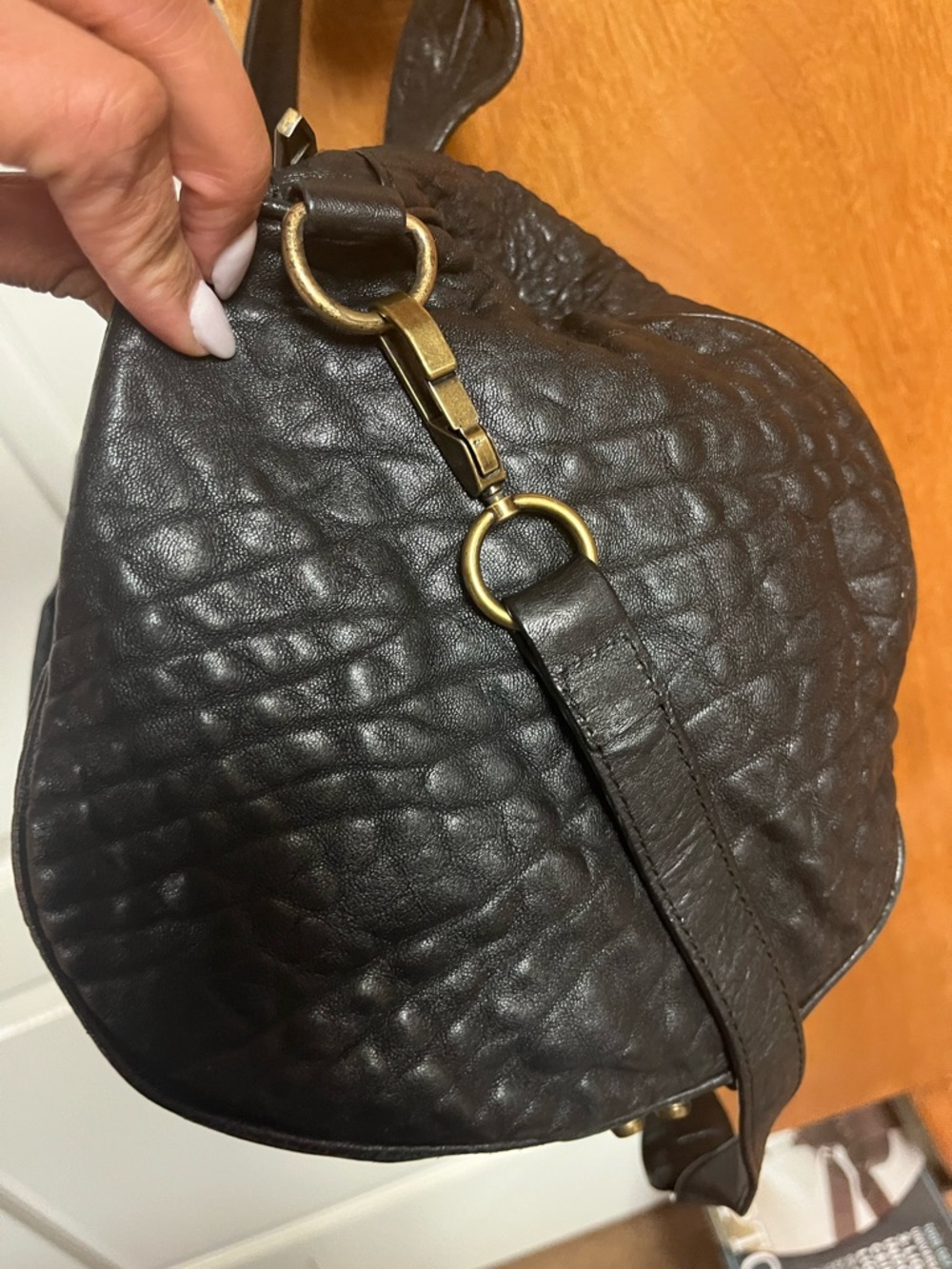 Authentic Alexander Wang Black Rocco Gold Tone Hardware - Picture 5 of 9